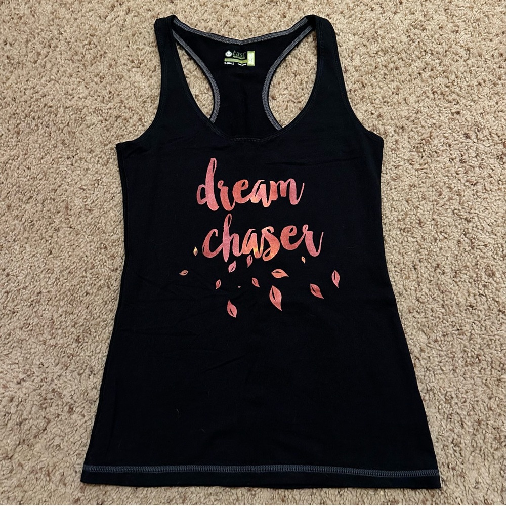 Raw Threads Dream Chaser Black Racerback Tank Top